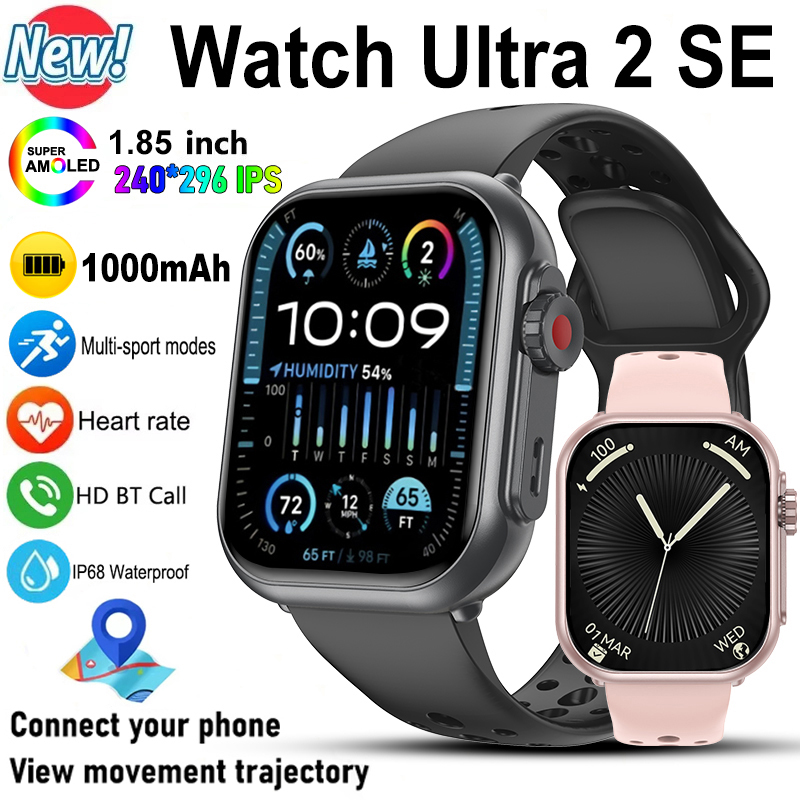Smartwatch Apple Watches For Women - สมาร์ทนาฬิกา Ultra 2 SE ผู้ชายผู้หญิง 1000mAh