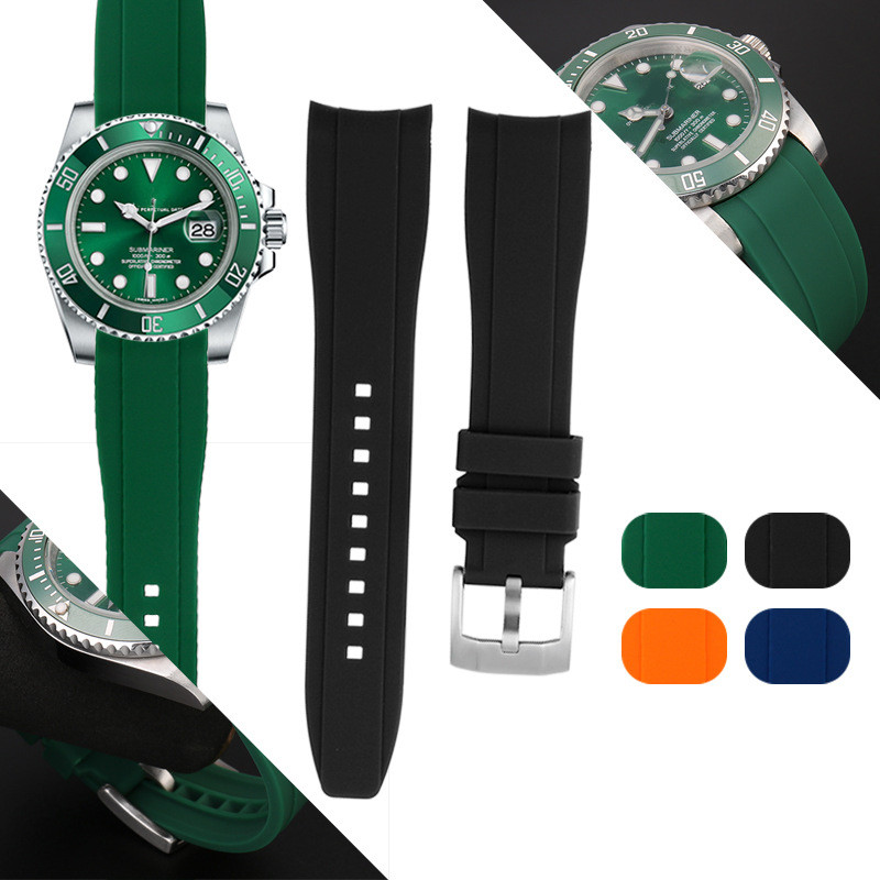 Tide Watch Surf - Tali Jam Tangan karet เชื่อมต่อแบบโค้งสำหรับ SRPD63K1ดำน้ำ20มม.