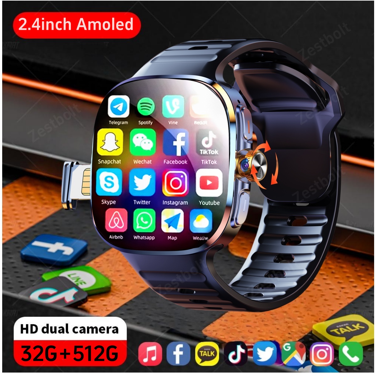 Smartwatch New Watches 2025 - M99 smartwatch หน้าจอ amoled ขนาดใหญ่ 2.4