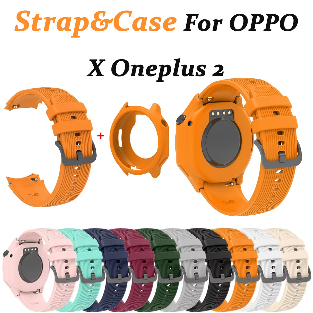 Smartwatch Oppo Watch - เคสนาฬิกาซิลิโคนและสายรัดสำหรับ OPPO X ONEPLUS 2 สายรัดข้อมือแบบสปอร์ตสำหรับ