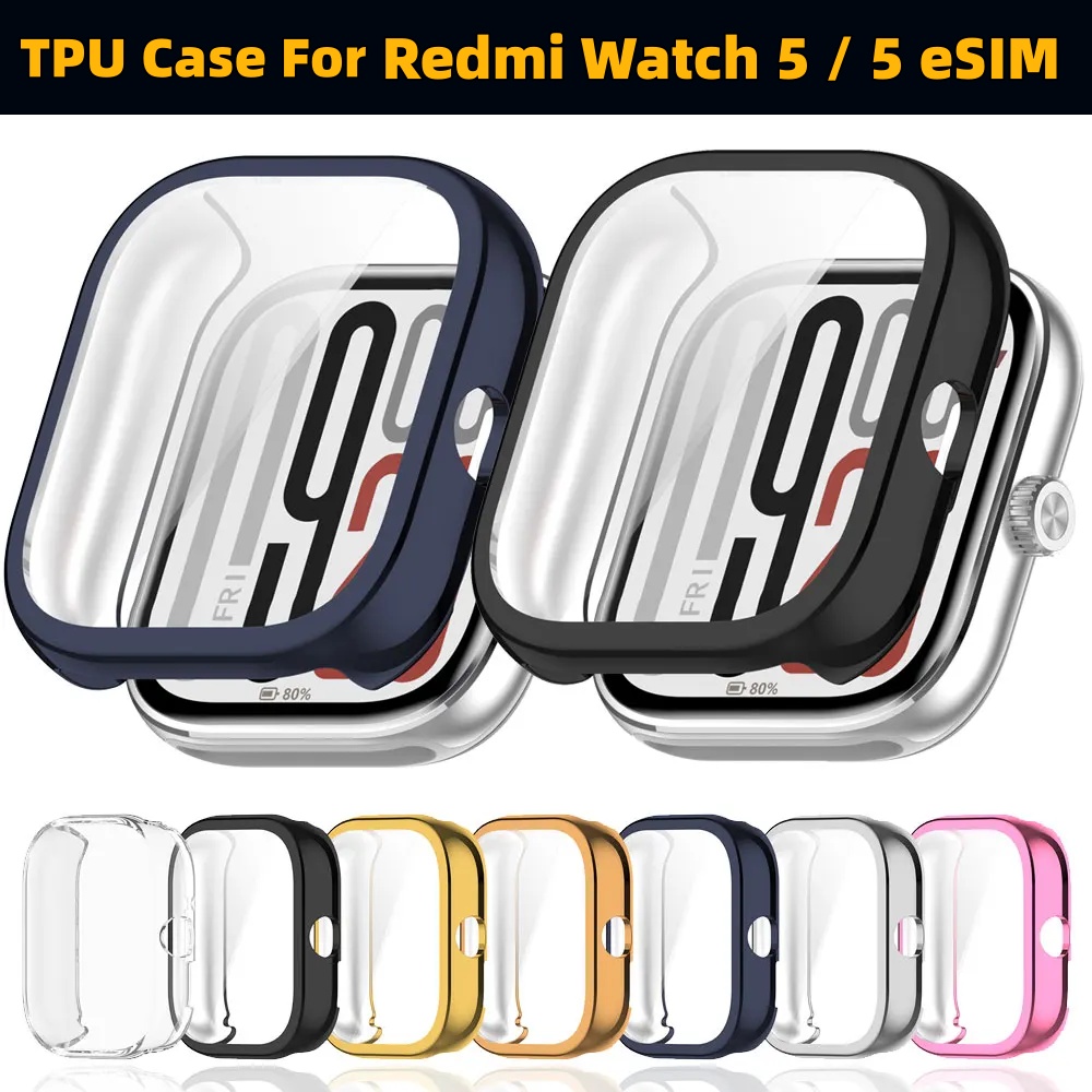 Watch Esim - เคสป้องกันแบบ TPU นุ่ม ครอบคลุมเต็มรูปแบบ พร้อมฟิล์มกันรอยหน้าจอ สำหรับ