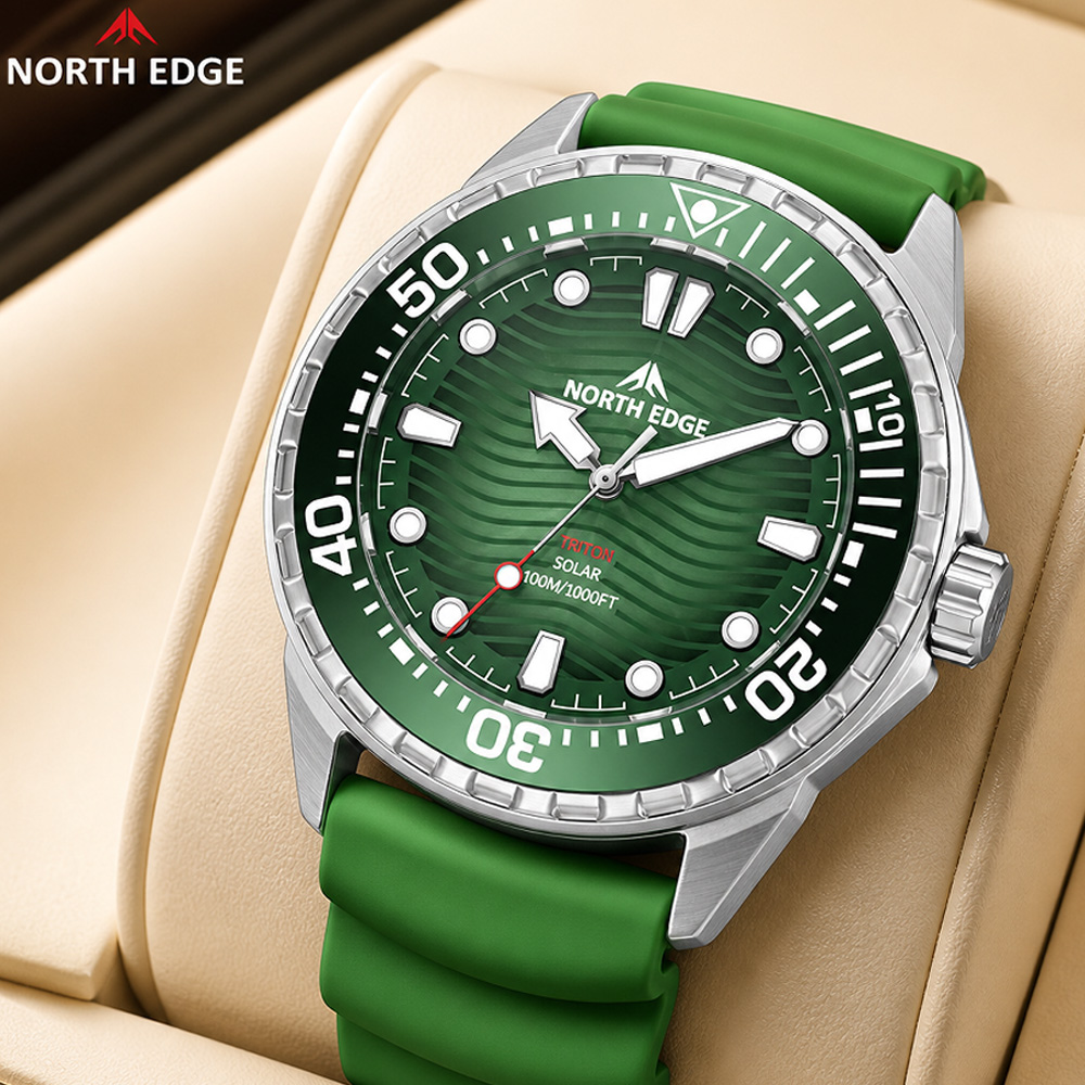 Altimeter Compass Watch - นาฬิกาดำน้ำ NORTH EDGE TRITON Solar สำหรับผู้ชาย
