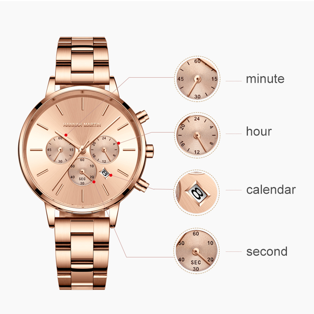 แฟชั่นผู้หญิงนาฬิกาสไตล์เรียบง - Anti-Magnetic Watch บทวิจารณ์และราคา