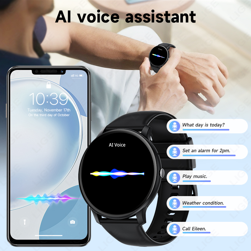 LIGE บลูทูธผู้หญิงสมาร์ทนาฬิกา - Smartwatch Latest Watches For Women บทวิจารณ์และราคา