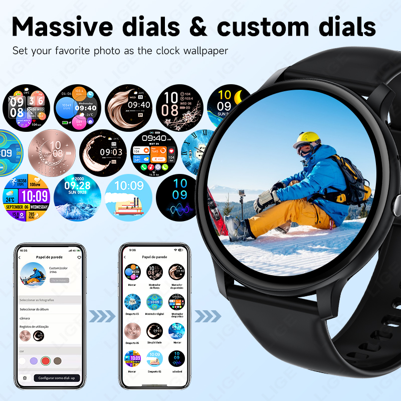 LIGE บลูทูธผู้หญิงสมาร์ทนาฬิกา - Smartwatch Latest Watches For Women บทวิจารณ์และราคา