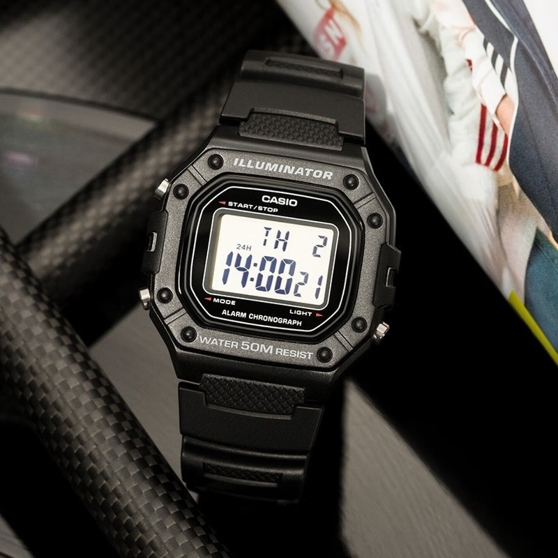 คาสิโอ W-218H-1A ของแท้นาฬิกาส - Vintage Digital Watch บทวิจารณ์และราคา