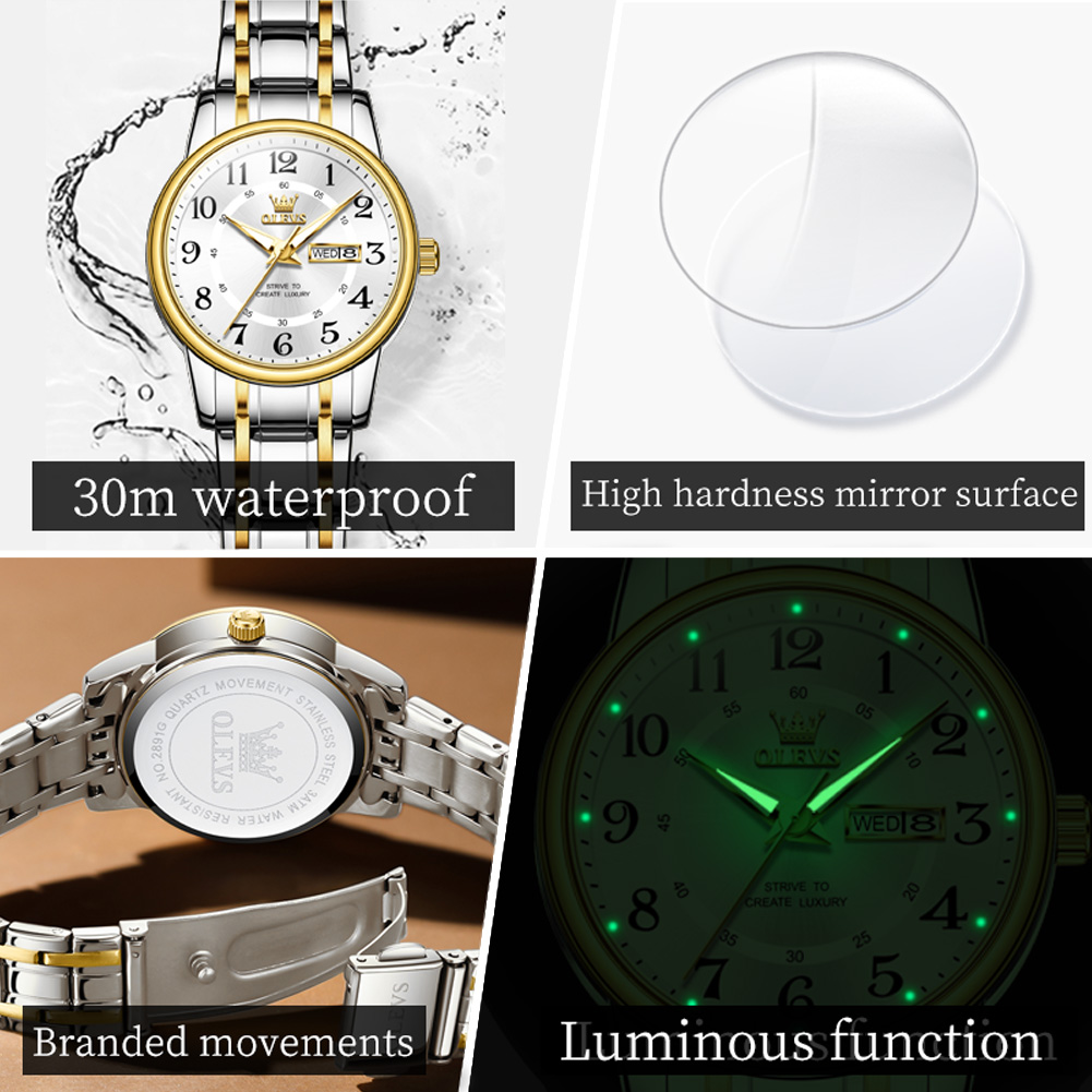 OLEVS 2891 แบรนด์หรูแฟชั่นผู้ห - Anti-Magnetic Watch บทวิจารณ์และราคา