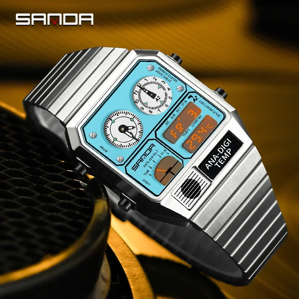 นาฬิกาแฟชั่น SANDA 3192 สำหรับ - Vintage Digital Watch บทวิจารณ์และราคา