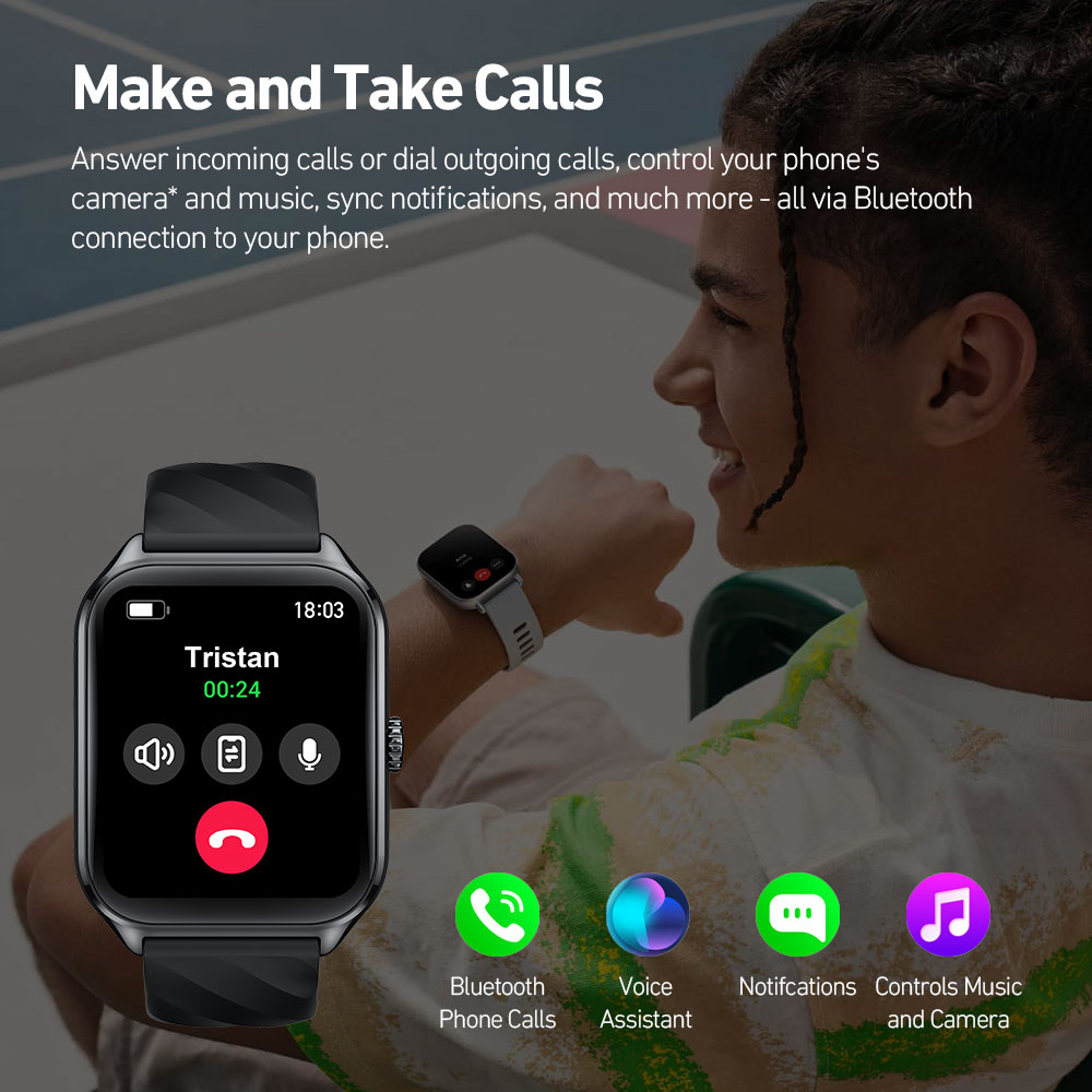 นาฬิกาอัจฉริยะ New Zeblaze GTS - Smartwatch New Watches 2025 บทวิจารณ์และราคา
