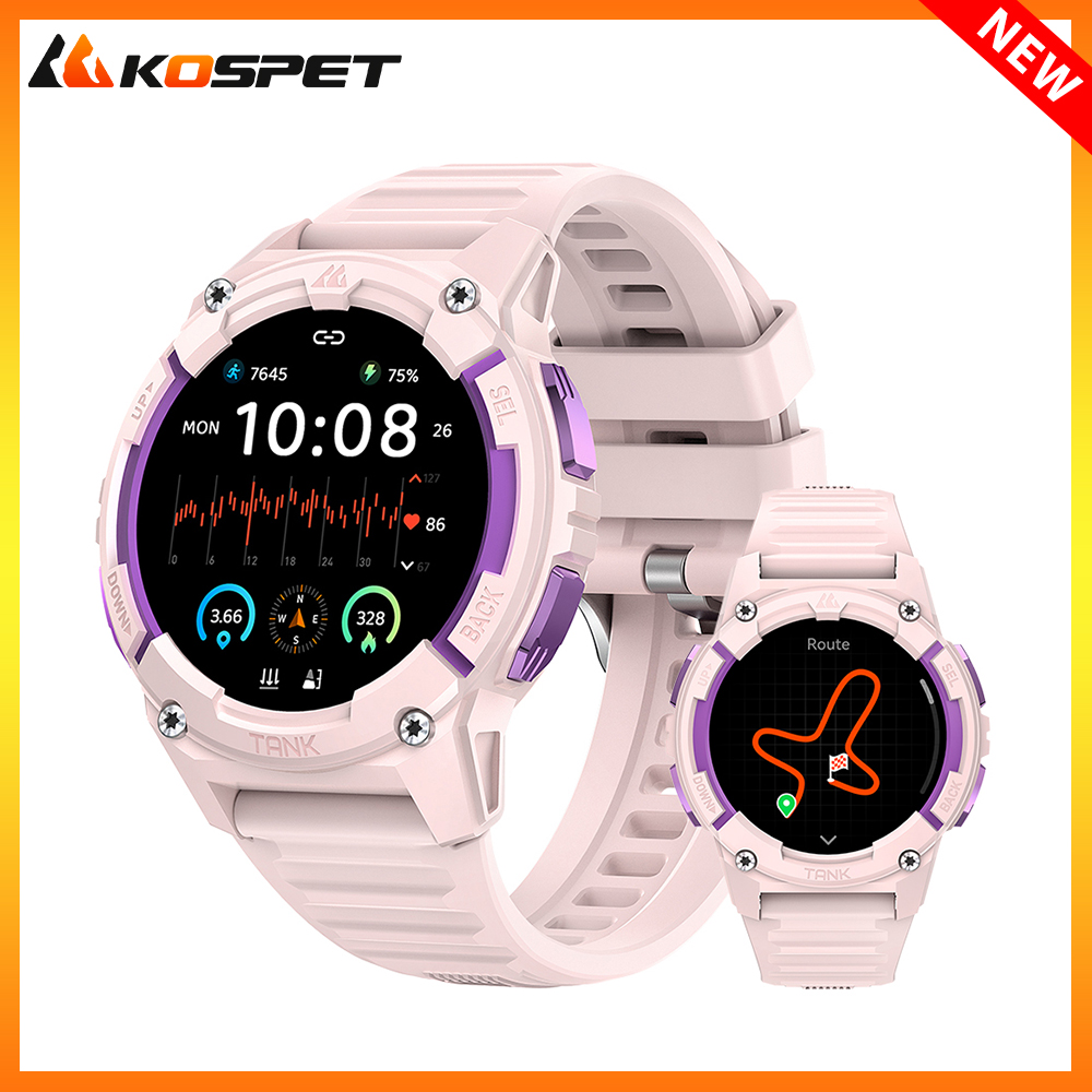 KOSPET TANK S2 GPS สมาร์ทนาฬิก - Altimeter Compass Watch บทวิจารณ์และราคา