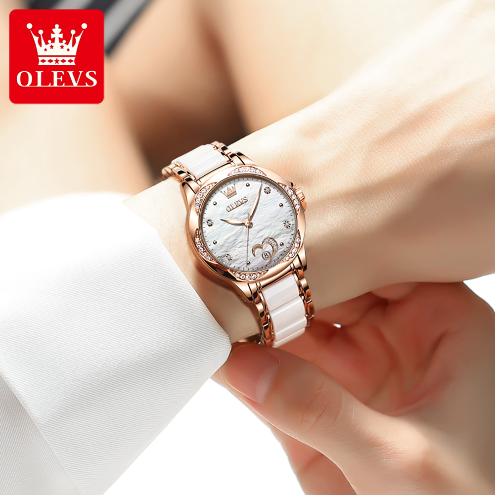 OLEVS 6631 นาฬิกาผู้หญิงที่สง่ - Anti-Magnetic Watch บทวิจารณ์และราคา