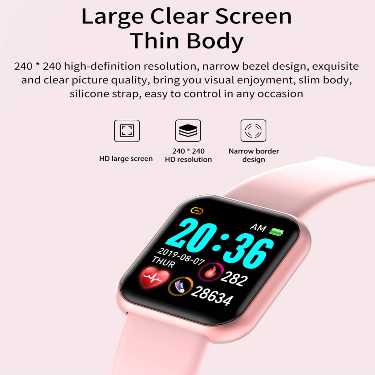 นาฬิกาสมาร์ทวอทช์สายรัดข้อมือฟ - Watches Not Smartwatch บทวิจารณ์และราคา