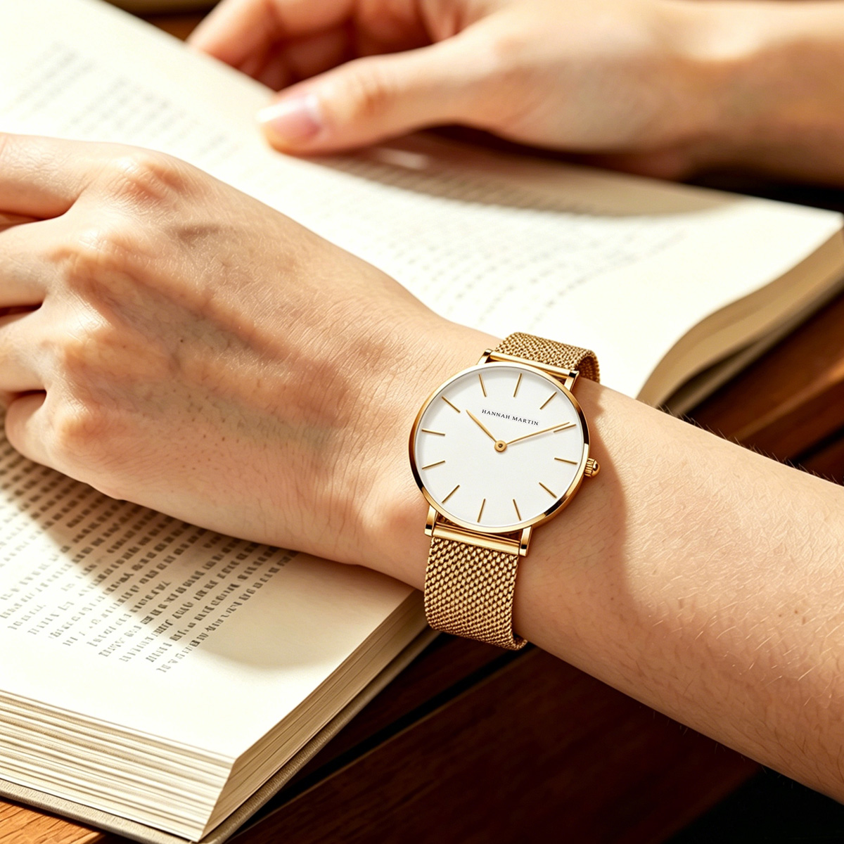 นาฬิกาข้อมือผู้หญิงแบรนด์ Hann - Anti-Magnetic Watch บทวิจารณ์และราคา