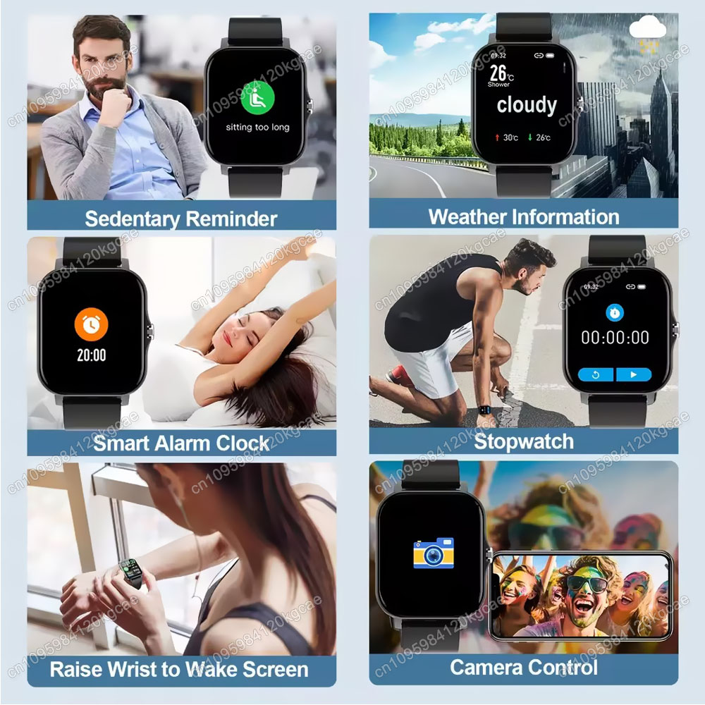 สมาร์ทวอทช์ออกกำลังกายหน้าจอสั - Smartwatch Latest Watches For Women บทวิจารณ์และราคา