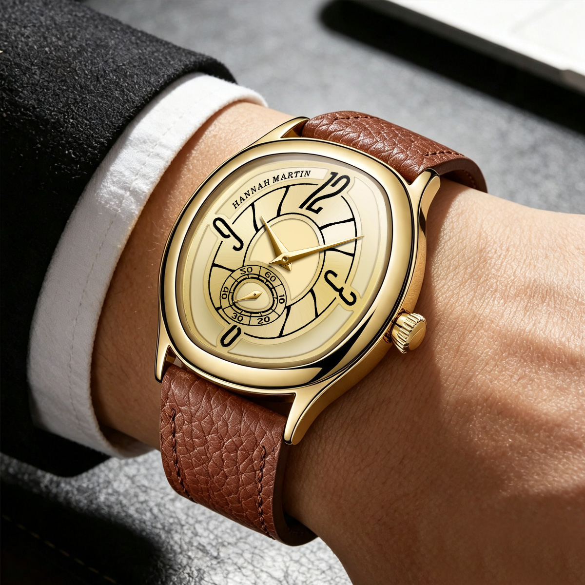 นาฬิกาข้อมือ HANNAH MARTIN แฟช - Anti-Magnetic Watch บทวิจารณ์และราคา