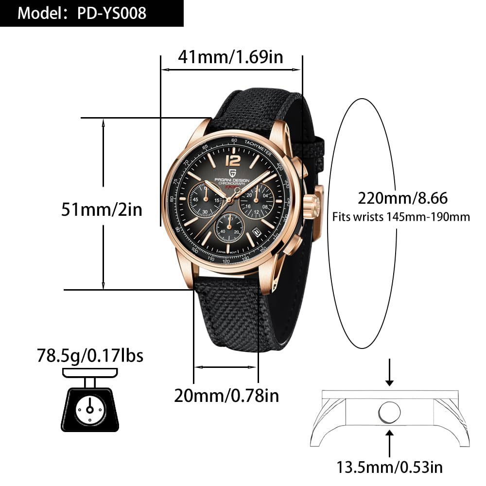 นาฬิกาข้อมือผู้ชาย PAGANI DESI - Anti-Magnetic Watch บทวิจารณ์และราคา