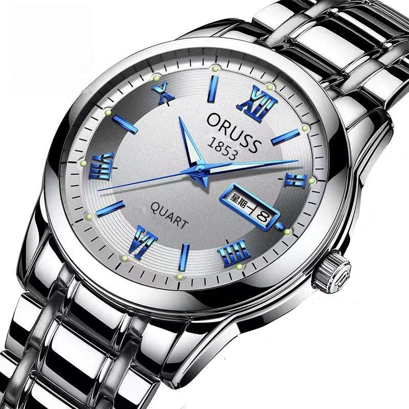 นาฬิกาควอตซ์ผู้ชาย สายเหล็กบาง - Watches Not Smartwatch บทวิจารณ์และราคา