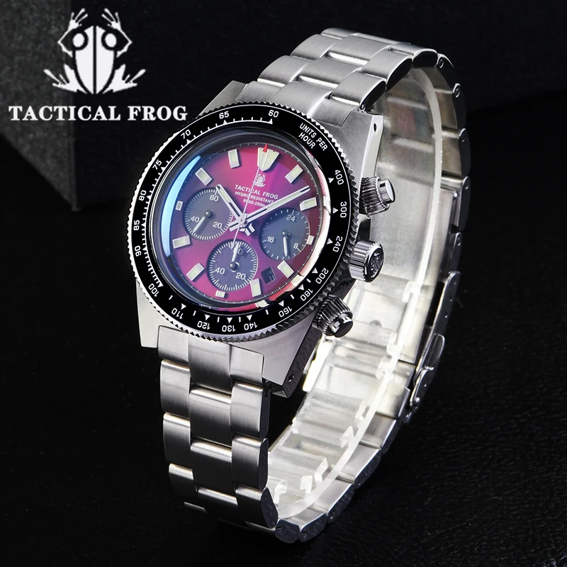 ยุทธวิธีกบChronographนาฬิกาV2  - Tide Watch Surf บทวิจารณ์และราคา