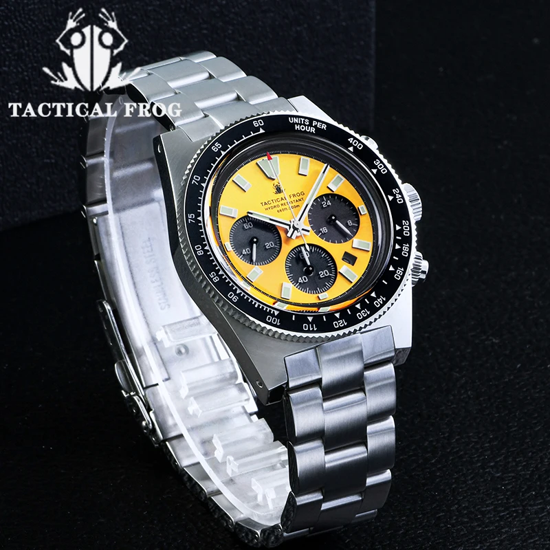 ยุทธวิธีกบChronographนาฬิกาV2  - Tide Watch Surf บทวิจารณ์และราคา