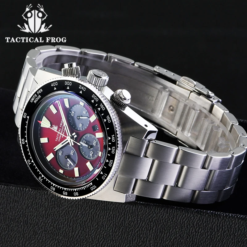 ยุทธวิธีกบChronographนาฬิกาV2  - Tide Watch Surf บทวิจารณ์และราคา