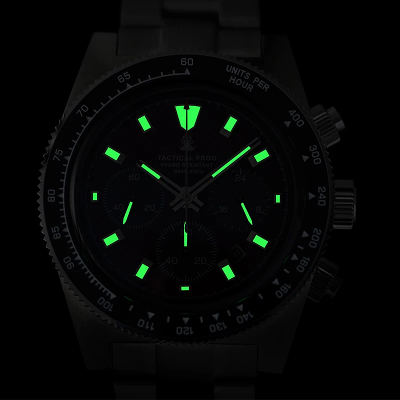 ยุทธวิธีกบChronographนาฬิกาV2  - Tide Watch Surf บทวิจารณ์และราคา