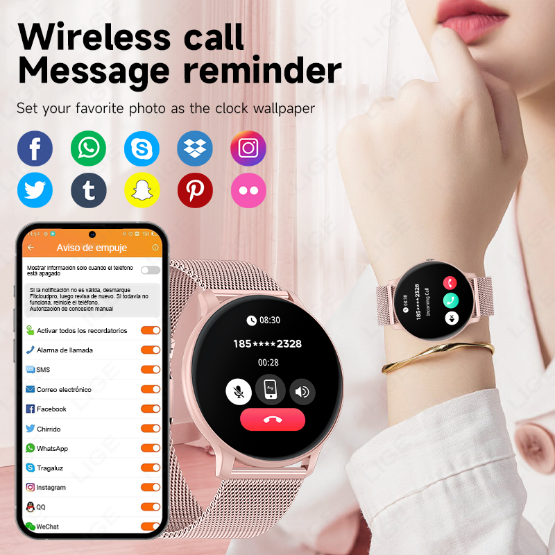 LIGE 2026 นาฬิกาสปอร์ตฟิตเนส ผ - Smartwatch Latest Watches For Women บทวิจารณ์และราคา