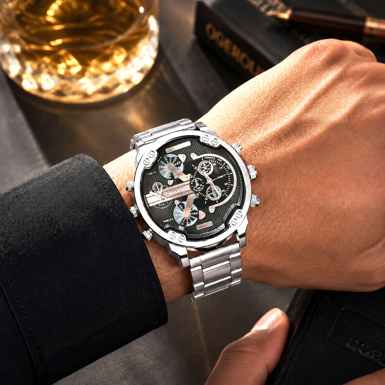 นาฬิกาข้อมือผู้ชายสไตล์ลำลองสี - Watches Not Smartwatch บทวิจารณ์และราคา