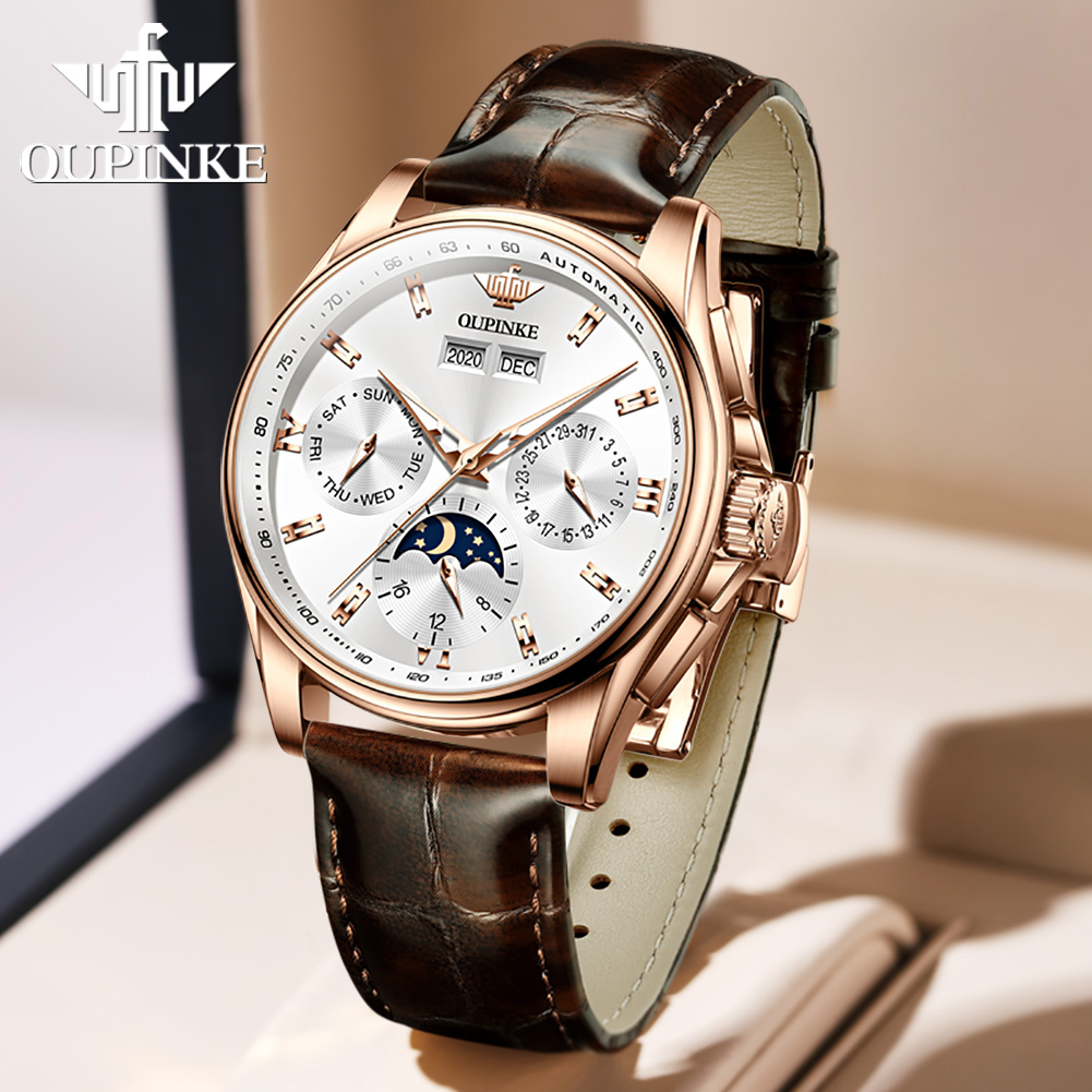 นาฬิกาข้อมือผู้ชาย OUPINKE รุ่ - Anti-Magnetic Watch บทวิจารณ์และราคา