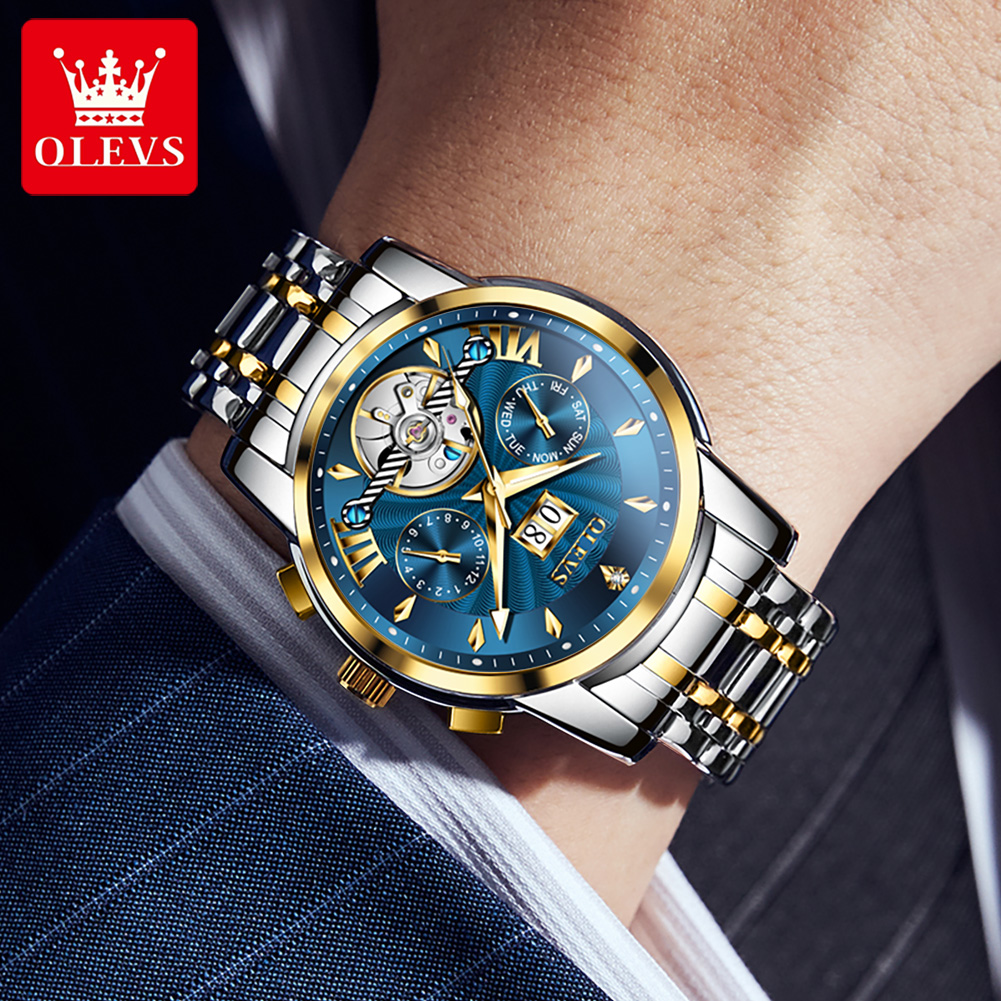 นาฬิกา OLEVS สำหรับผู้ชาย หรูห - Anti-Magnetic Watch บทวิจารณ์และราคา