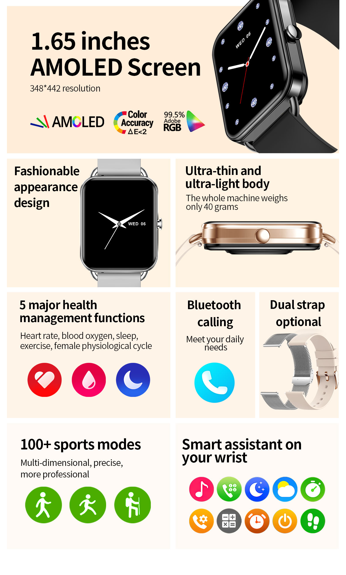 2024 สมาร์ทนาฬิกาโทรศัพท์ Andr - Smartwatch New Watches 2025 บทวิจารณ์และราคา