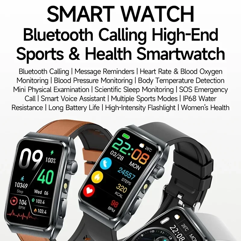 สมาร์ทวอทช์วิเคราะห์สุขภาพ ECG - Smartwatch New Watches 2025 บทวิจารณ์และราคา