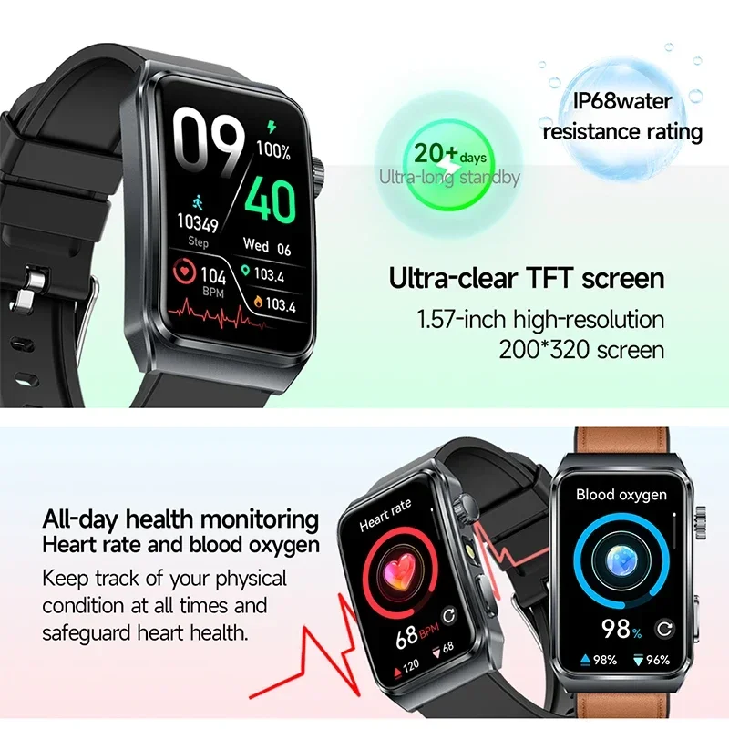 สมาร์ทวอทช์วิเคราะห์สุขภาพ ECG - Smartwatch New Watches 2025 บทวิจารณ์และราคา