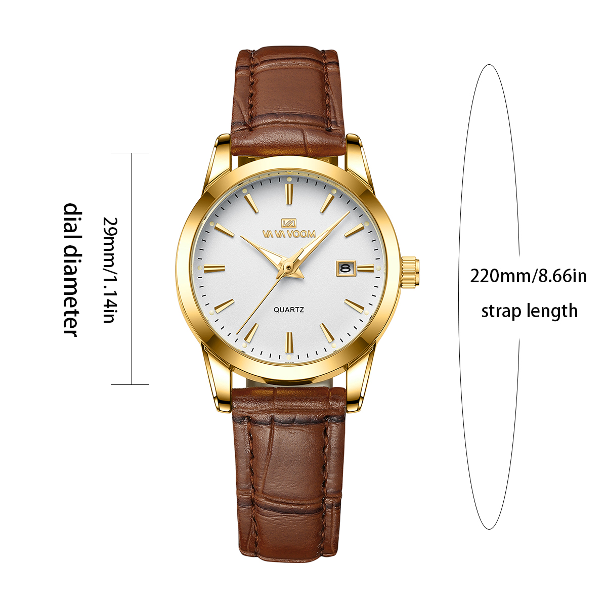 นาฬิกาผู้หญิงแฟชั่น 29 มม.Mini - Anti-Magnetic Watch บทวิจารณ์และราคา